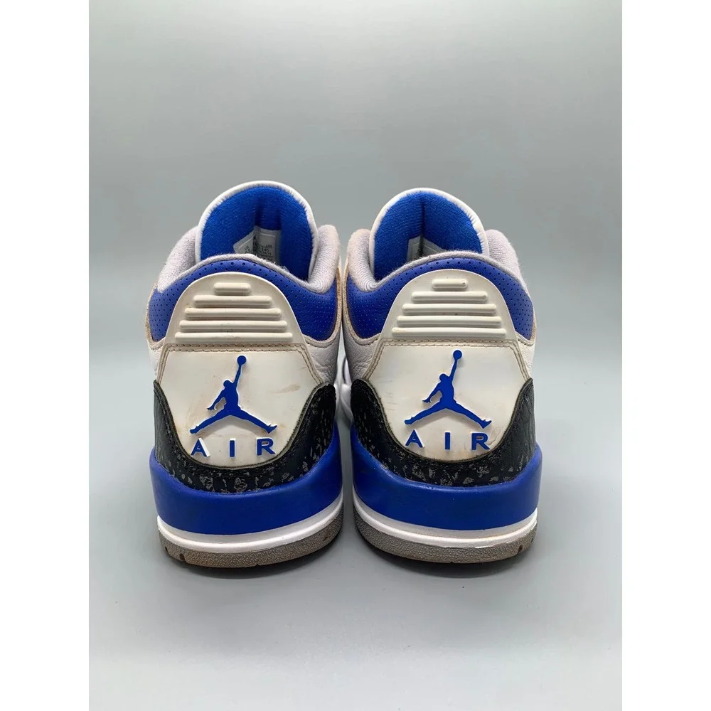 Jordan 3 Retro Racer Blue Basketball Shoes CT8532-145‎ Men's Sz 10.5